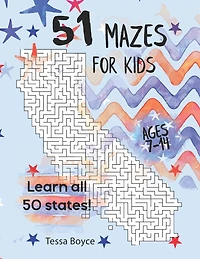 51 Mazes for Kids: 50 State Mazes + 1 Country Maze for kids age 7-14