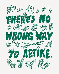 Humor Us Greeting Cards: Retirement - There's no wrong way to retire (Pack of 6)