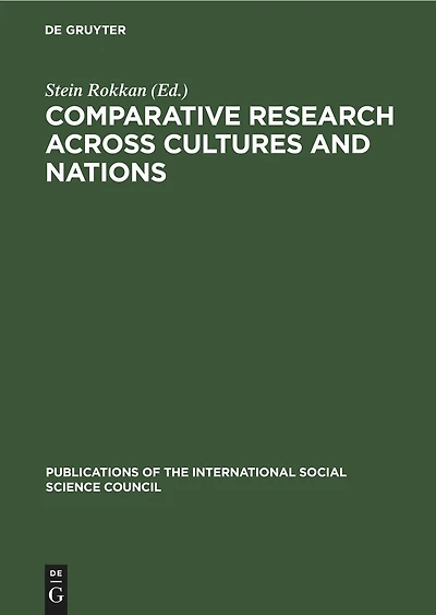 Comparative Research across Cultures and Nations