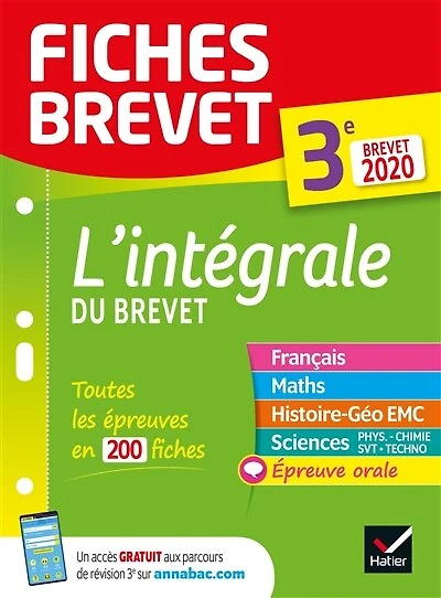 L' intégrale du brevet, 3e: brevet 2020