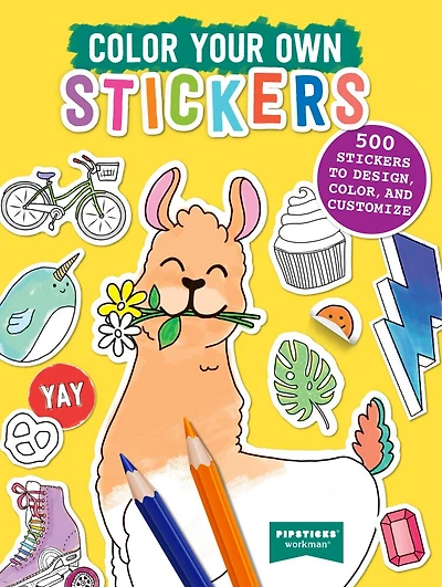 Color Your Own Stickers: 500 Stickers To Design, Color, And Customize