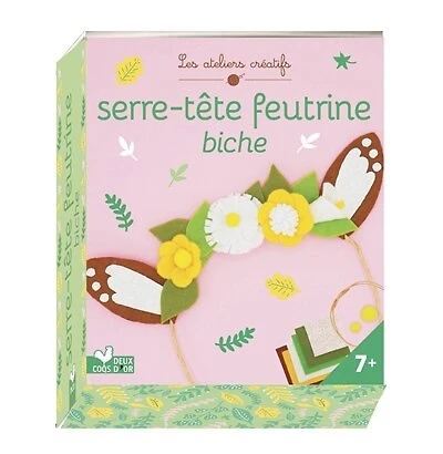 Serre-tete feutrine biche