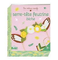 Serre-tete feutrine biche