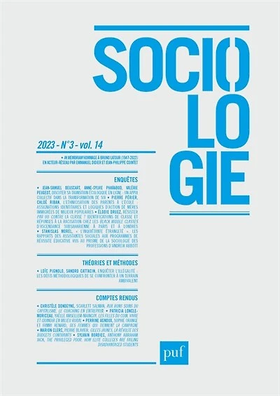 Sociologie, n°3 (2023)