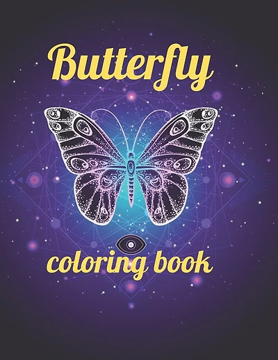 Butterfly coloring book: Butterfly coloring book, Beautiful Butterflies Coloring Book