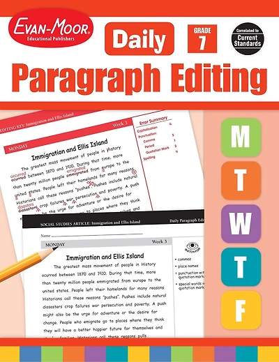 Daily Paragraph Editing Grade Te