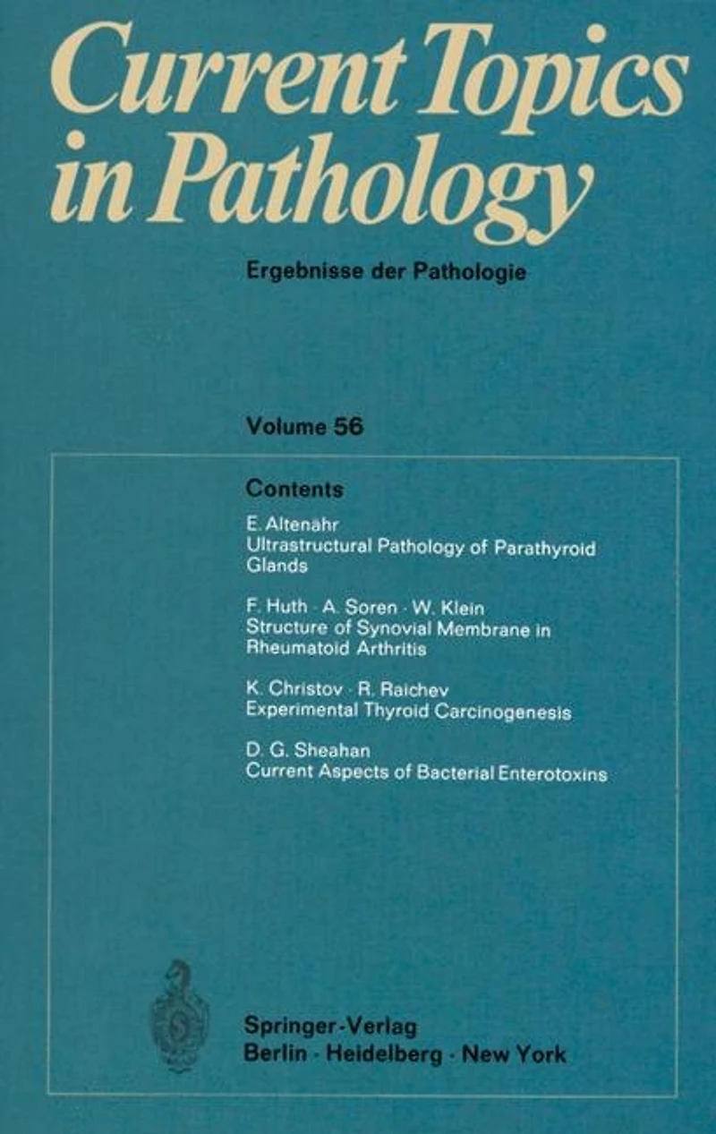 Current Topics Pathology / Ergebnisse der Pathologie