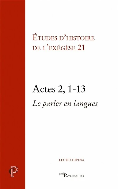 Actes 2, 1-13: le parler en langues