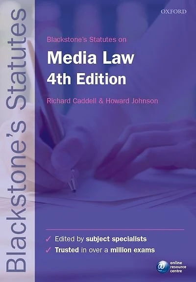 Blackstone's Statutes on Media Law