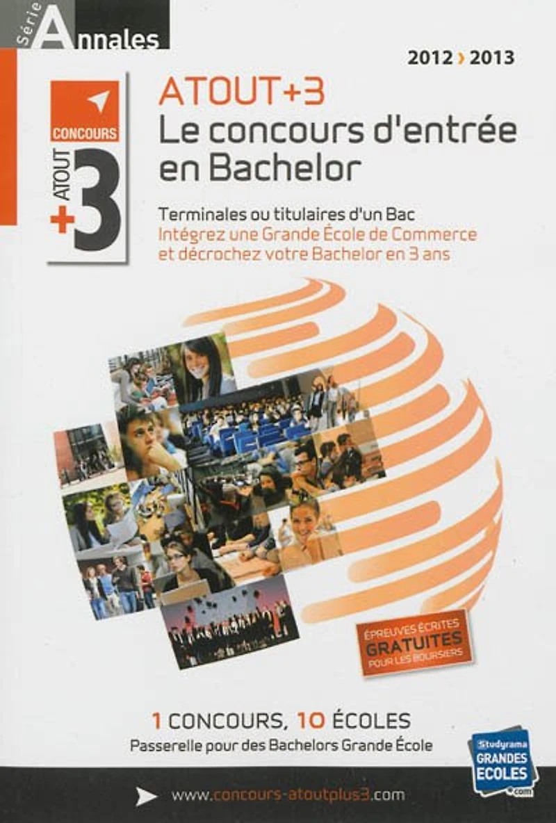 Annales atout +3: concours 2012