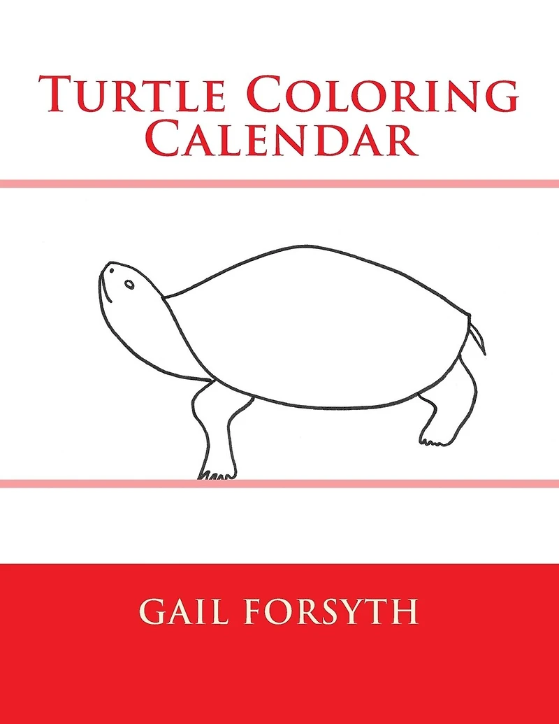 Turtle Coloring Calendar