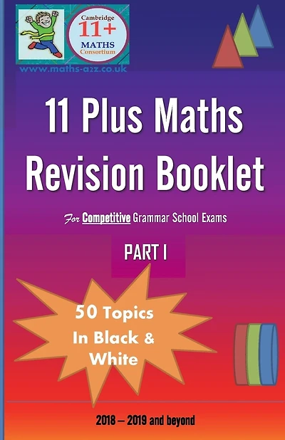 11+ Plus Maths Revision (Card) Booklet: For Competitive Grammar School Exams