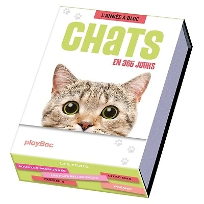 Calendrier chats en 365 jours - l'annee
