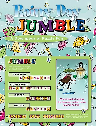 Rainy Day Jumble®: A Downpour Of Puzzle Fun