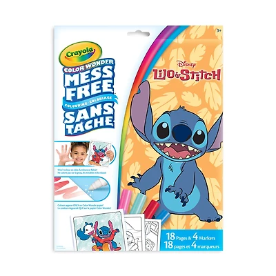 Crayola Color Wonder Mess-Free Colouring Pages & Mini Markers, Disney Lilo & Stitch