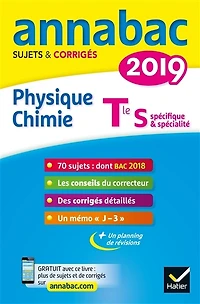 Physique chimie terminale S, spécifique & spécialité: 2019