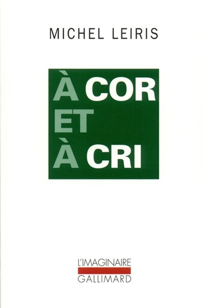 à cor et cri