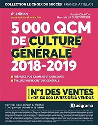 5.000 QCM de culture générale 2023: préparez vos examens et concours, évaluez votre