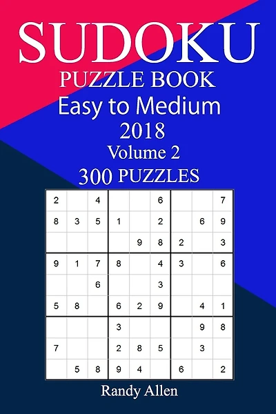 300 Easy to Medium Sudoku Puzzle Book