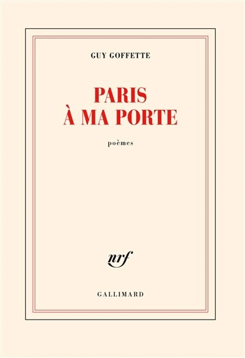 Paris à ma porte: poèmes