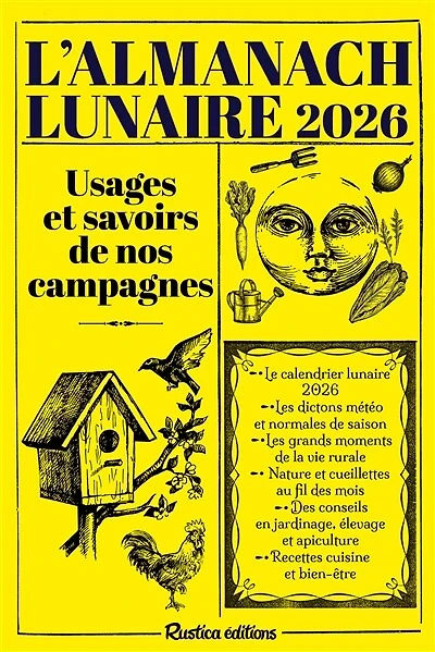 L' almanach lunaire 2026: usages et savoirs de nos campagnes