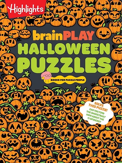 brainPLAY Halloween Puzzles: A Challenging Halloween Activity Book for Kids Ages 7 and Up with Over 200 Puzzles, Logic Games, Mazes and Hidden Pictures Puzzles for Spook-tacular Fun