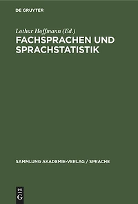 Fachsprachen und Sprachstatistik: Beiträge zur angewandten Sprachwissenschaft