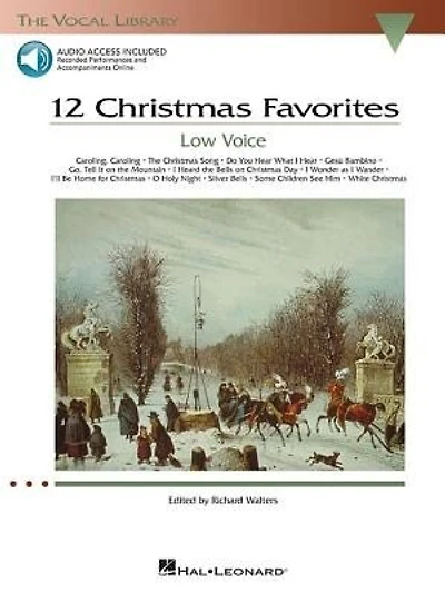 12 Christmas Favorites - Low Voice: The Vocal Library Low Voice