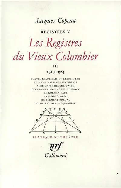Les registres du Vieux-Colombier, Vol. 5. 1919-1924