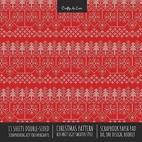 Christmas Pattern Scrapbook Paper Pad 8x8 Decorative Scrapbooking Kit for Cardmaking Gifts, DIY Crafts, Printmaking, Papercrafts