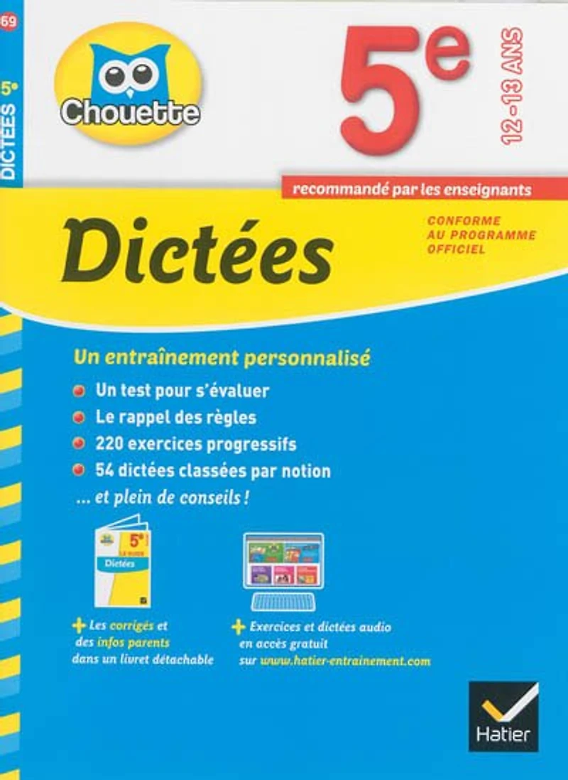 Dictées 5e, 12-13 ans: conforme au programme