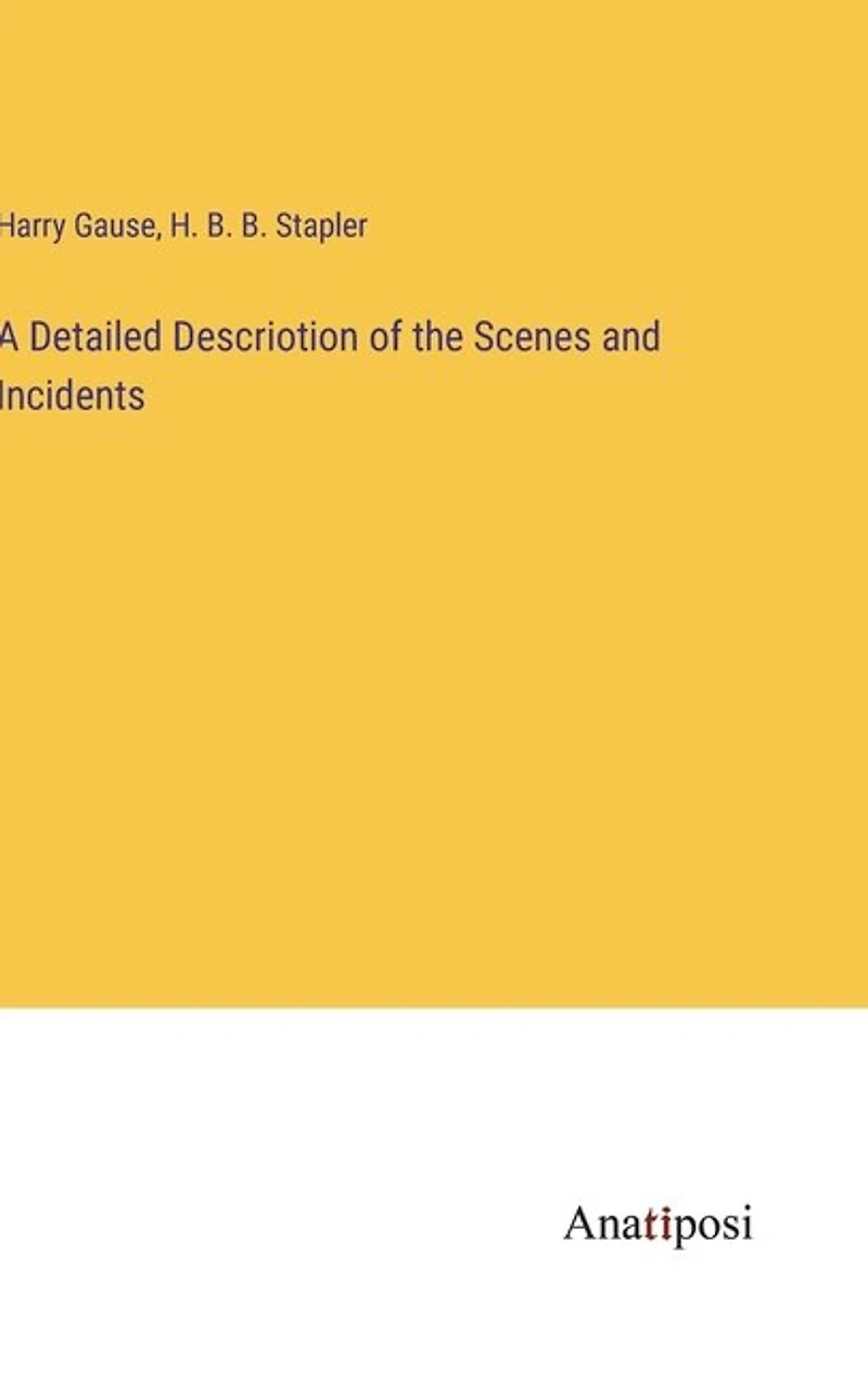 A Detailed Descriotion of the Scenes and Incidents
