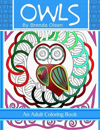 Owls: An adult coloring book