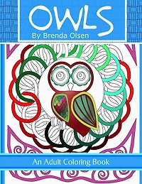 Owls: An adult coloring book