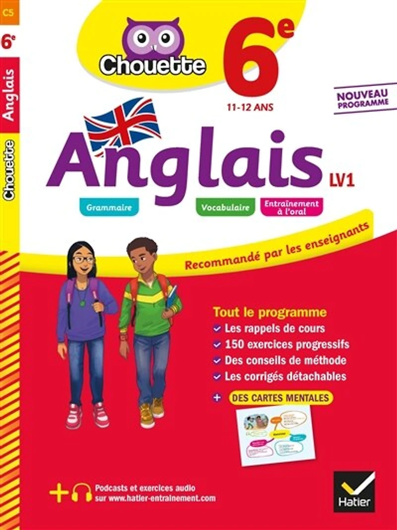 Anglais LV1 6e, 11-12 ans: A1 vers A2