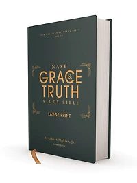 NASB, The Grace and Truth Study Bible (Trustworthy Practical Insights), Large Print, Hardcover, Green, Red Letter, 1995 Text, Comfort Print