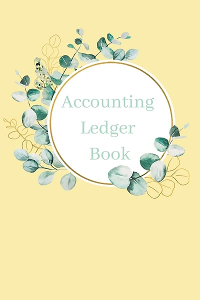 Accounting Ledger: Tan Floral