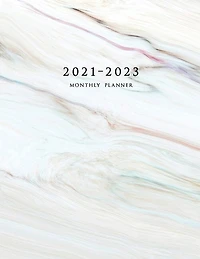 2021-2023 Monthly Planner: Large Three Year Planner With Marble Cover (volume 1)
