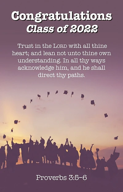 Congratulations Class of 2022  Bulletin (Pkg 100) Graduation