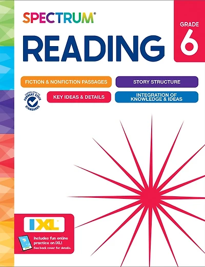 Spectrum Reading Workbook, Grade 6