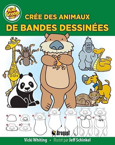 Crée des animaux de bandes dessinées