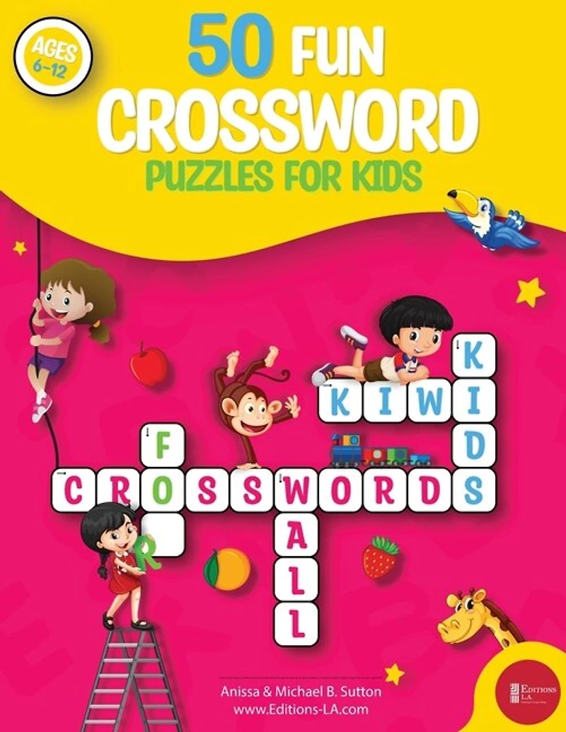 50 fun crossword puzzles for kids: Age 6-12