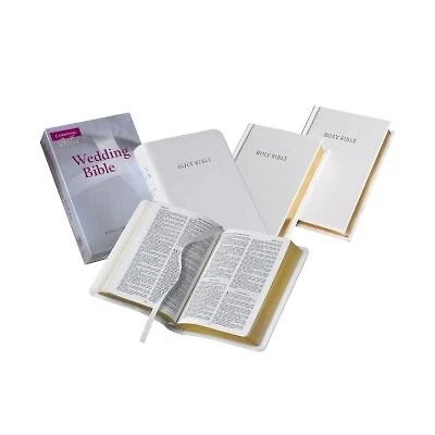 Kjv Wedding Bible, Ruby Text Edition, White Imitation Leather, Kj222:t