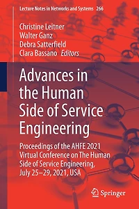 Advances The Human Side of Service Engineering: Proceedings AHFE 2021 Virtual Conference on Engineering, July 25-29, 2021, USA