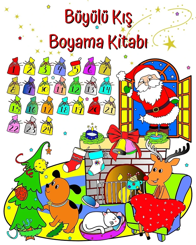 Büyülü Kış Boyama Kitabı: 3 yaş ve üzeri çocuklar için eğlenceli Noel kış tatili tasarımları