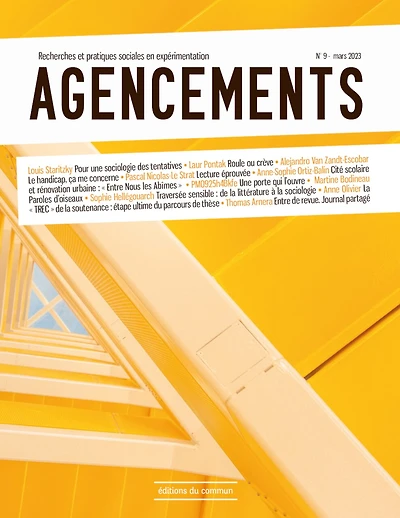 Agencements : recherches et pratiques sociales en expérimentation, n°9