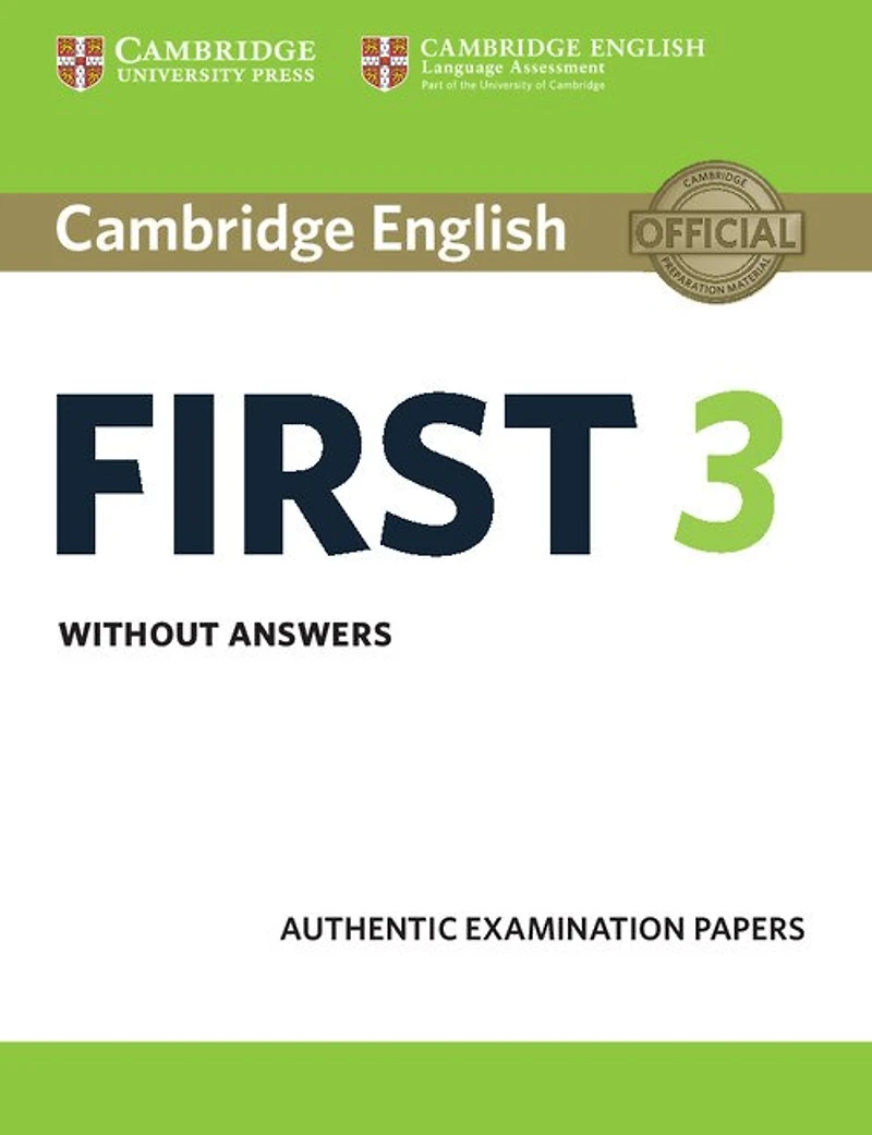 Cambridge English First 3 Student's Book Without Answers