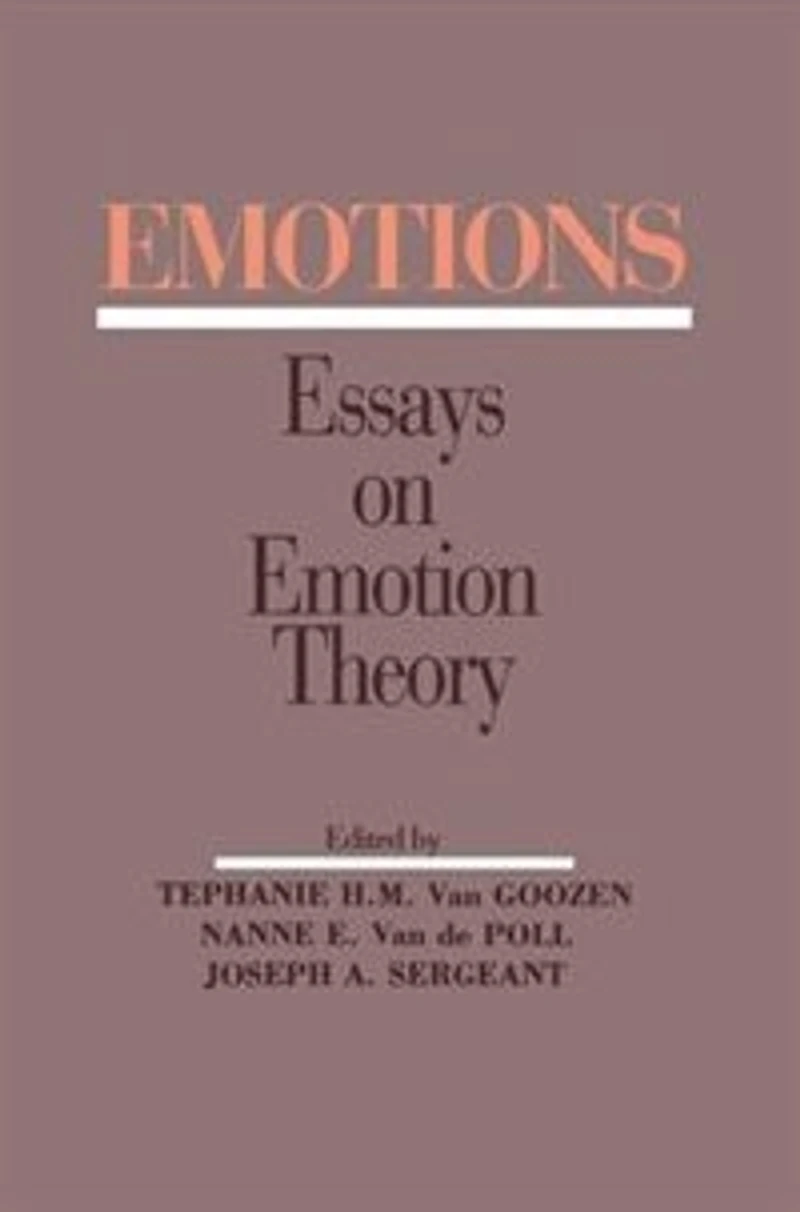 Emotions: Essays On Emotion Theory