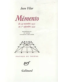 Mémento, 29 novembre 1952-1er septembre 1955: mémoires