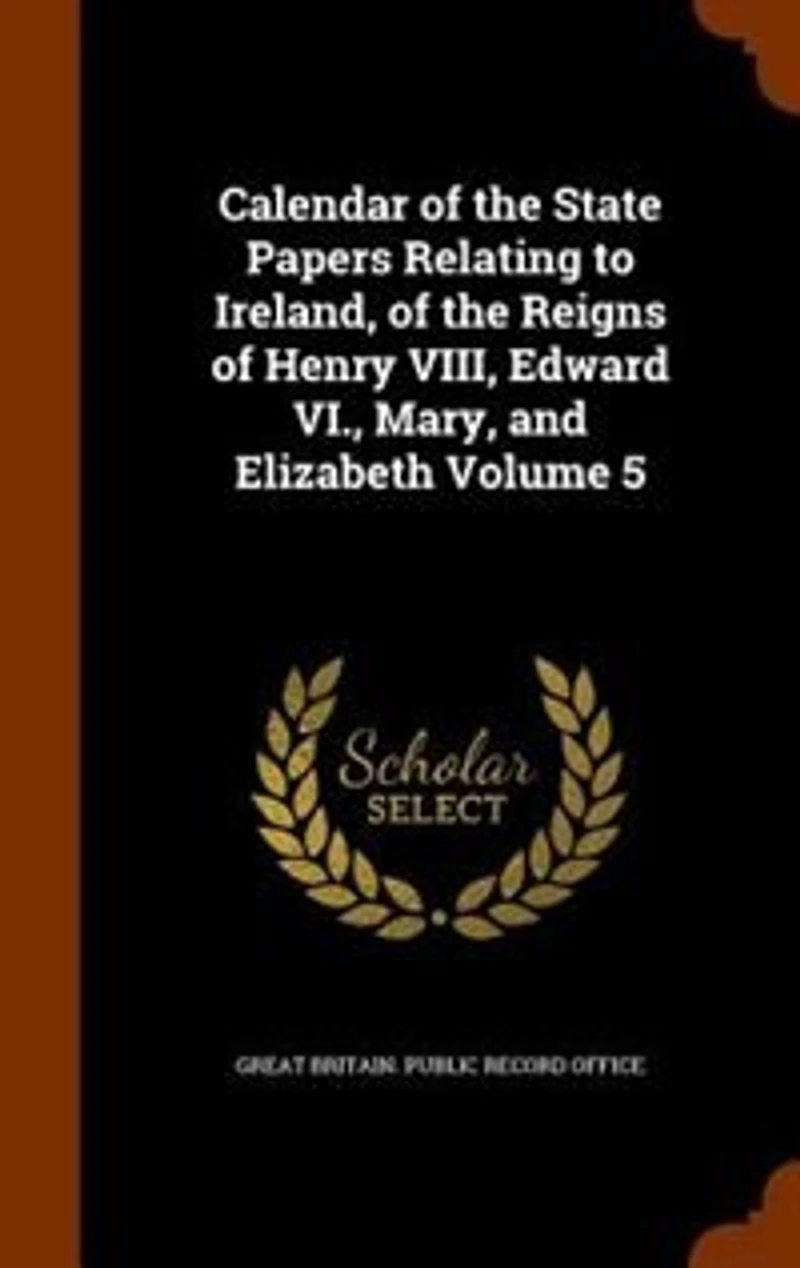Calendar Of The State Papers Relating To Ireland, Reigns Henry Viii., Edward Vi., Mary, And Elizabeth: Preserved Paper Department H. M. Public Record Office, Volume 5